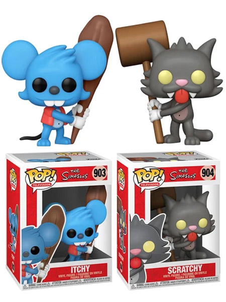 the simpsons itchy and scratchy figure set